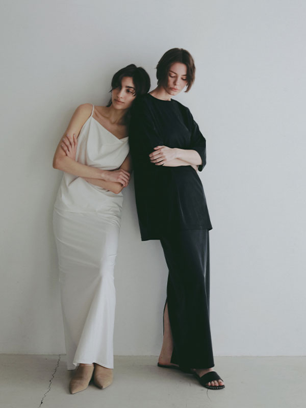 キュプラジャージロングスカート