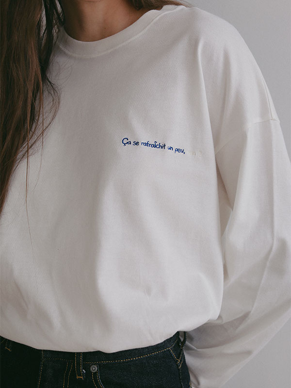 メッセージエンブロイダリーロンTee