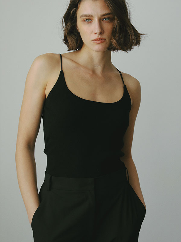 DEPENDRE Wストラップニットキャミ