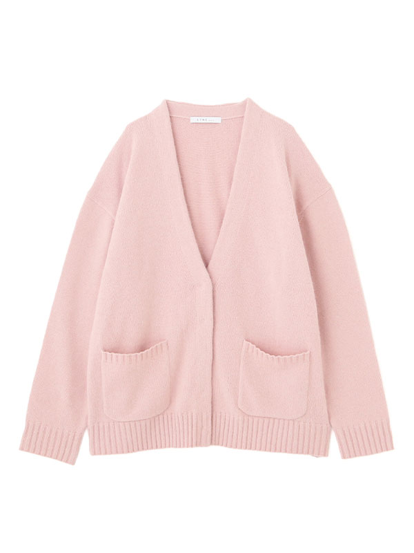 プレーンステッチＶネックニットカーディガン