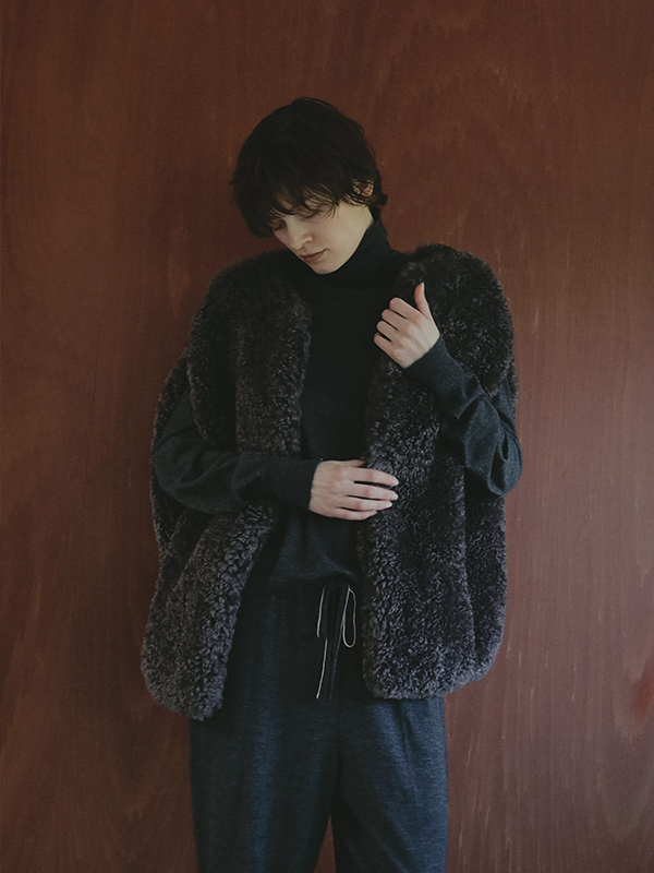 SANTEエコファーポンチョコート