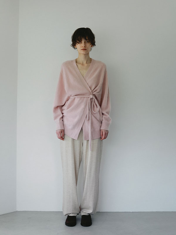 SANTEカシミヤヘアリーニットカーディガン