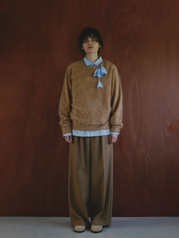 SANTEカシミヤヘアリーニットプルオーバー