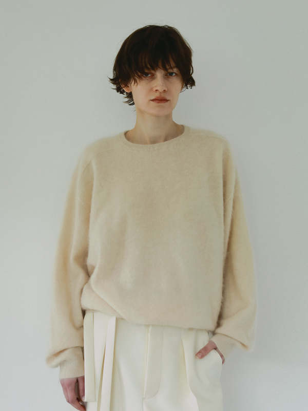 SANTEカシミヤヘアリーニットプルオーバー