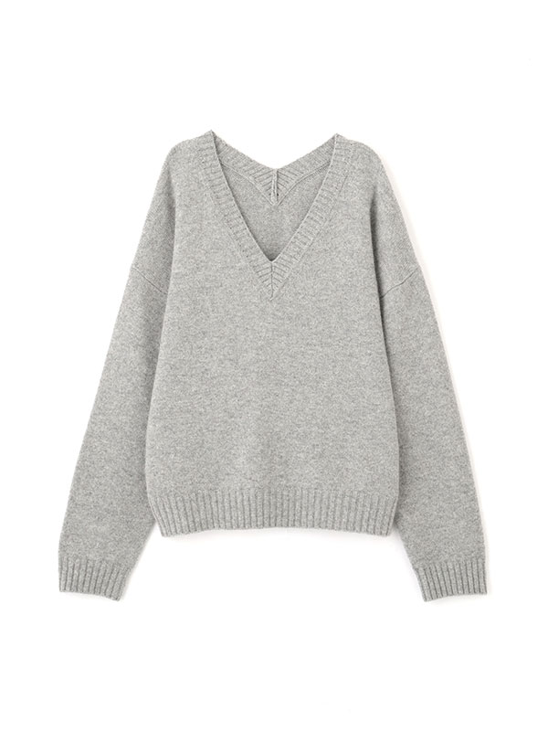 Vネック2wayニットプルオーバー
