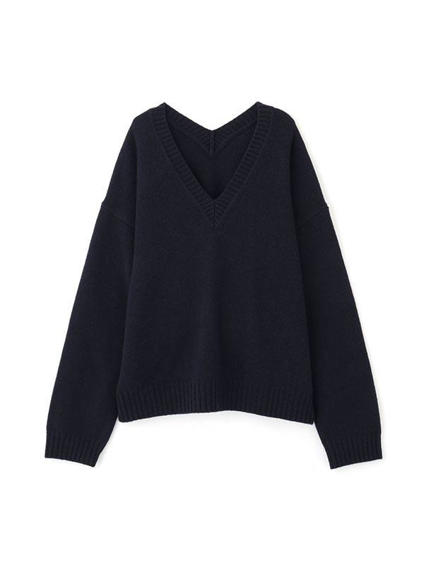 Vネック2wayニットプルオーバー