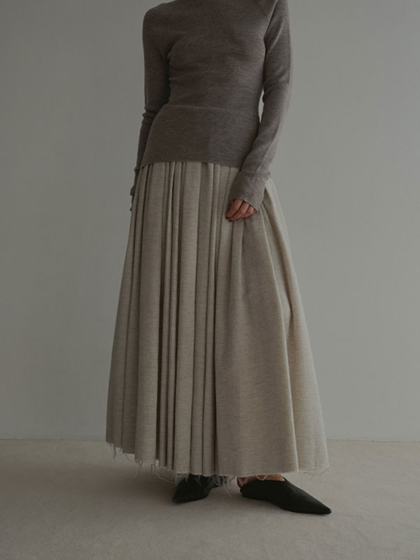 ダブルクロスボリュームスカート