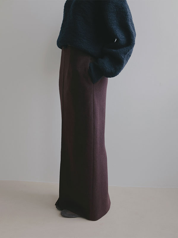 ダブルジップIラインロングスカート