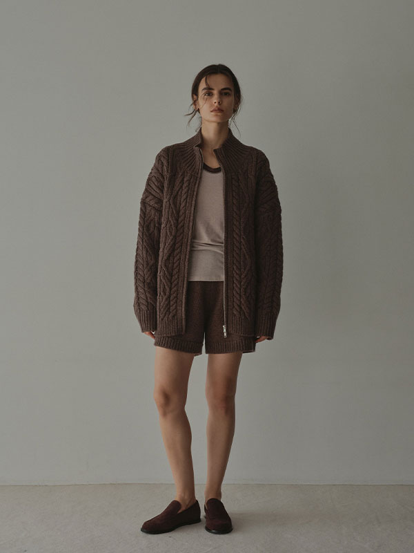 ローゲージニットショートパンツ