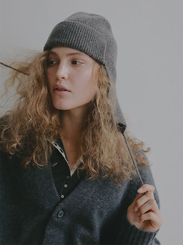 ラムウールフライトニットキャップ