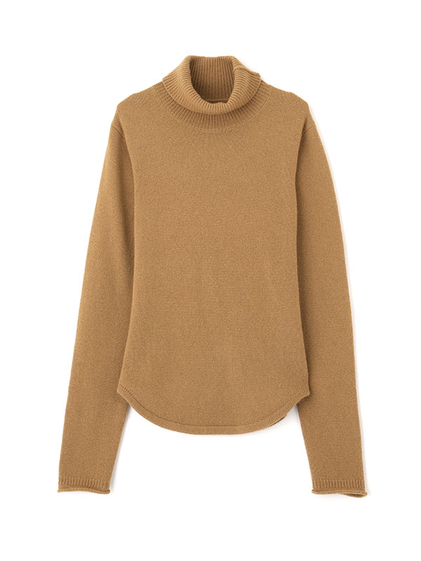 ウールカシミヤタートルネックニットプルオーバー