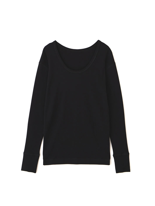 オーガニックコットンUネックロンTee