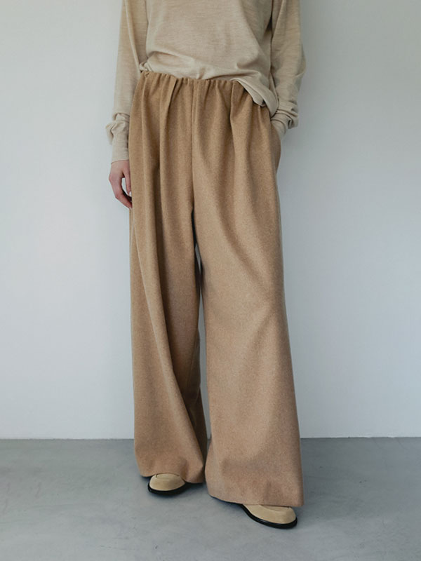 SANTEデザインタックメルトンパンツ