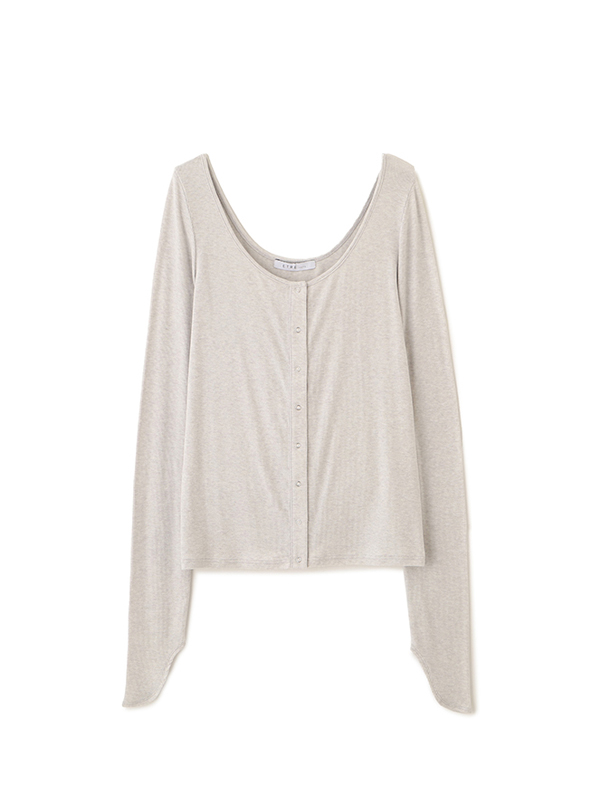 バトーネックカットプルオーバー