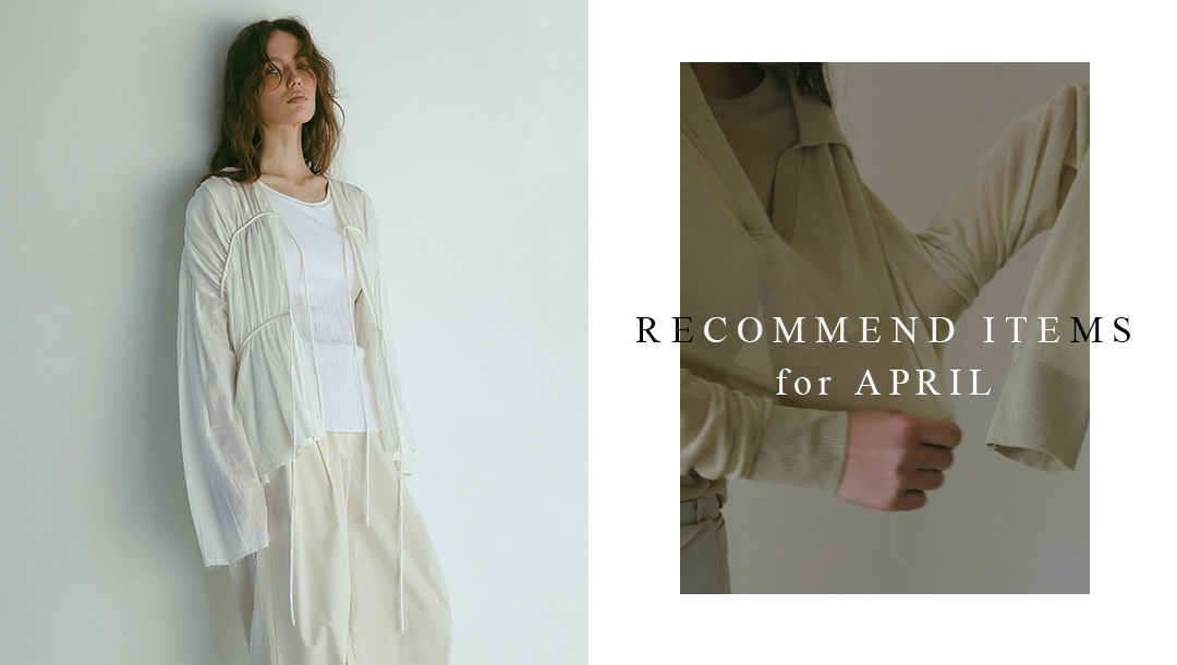 RECOMMEND ITEM for APRIL