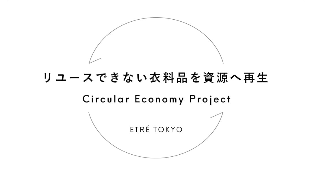リユースできない衣料品を資源へ再生。Circular Economy Project