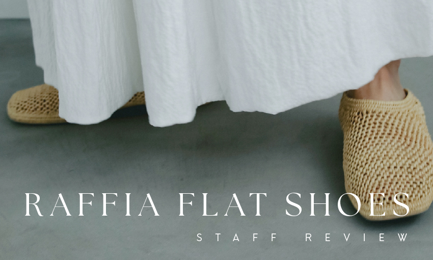 raffia flat shoes