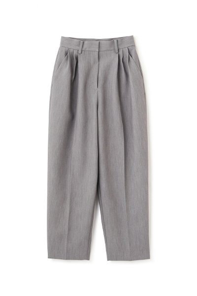 タックワイドテーパードパンツ