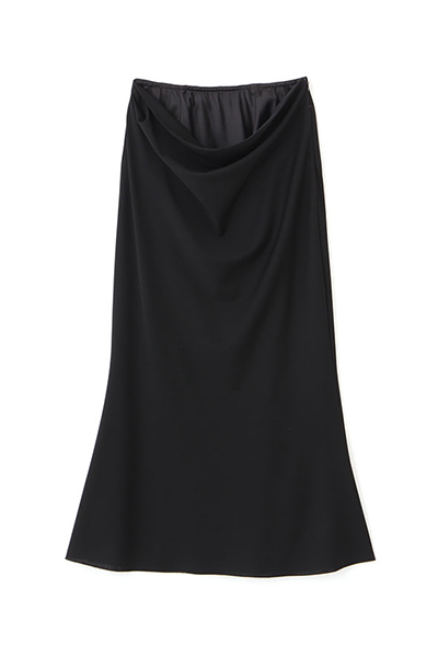 ドレープウエストレイヤードライクロングスカート