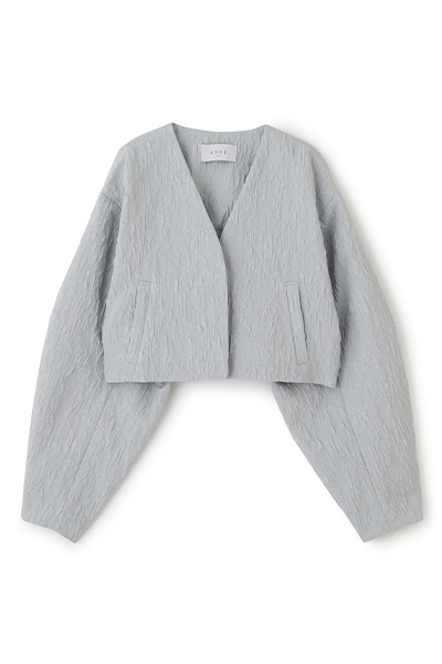 ジャガードクロップドジャケット