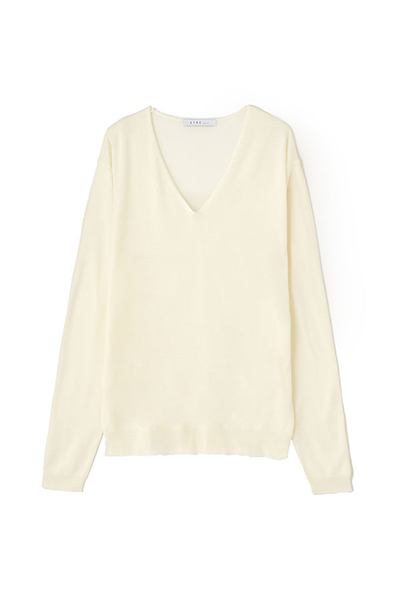 コンフィーVネックニットプルオーバー