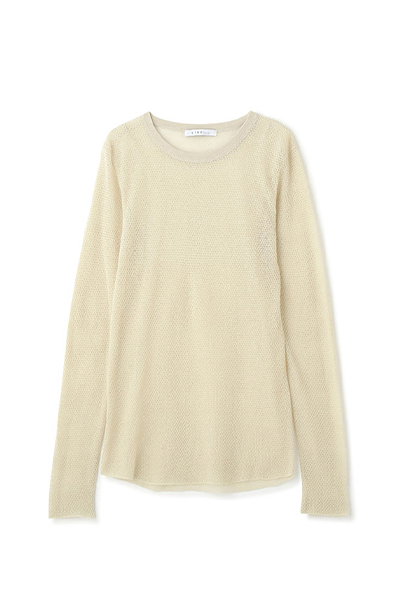 シアーメッシュニットプルオーバー