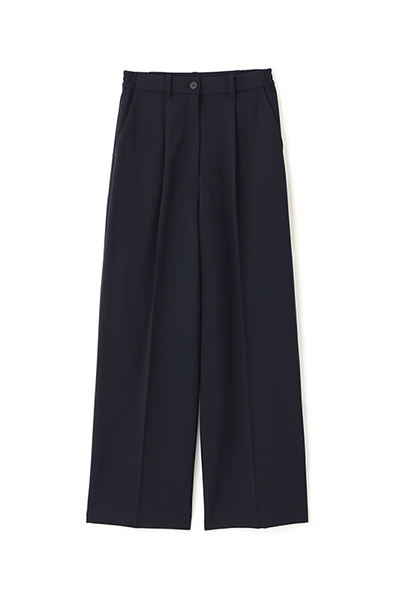 ストレッチギャバストレートワイドパンツ