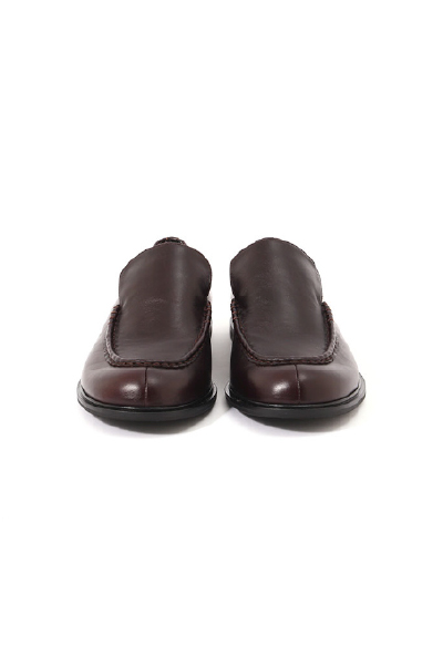 オイルドレザーフラットローファー