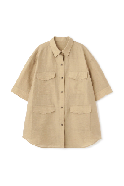 リネンシアーワークシャツ