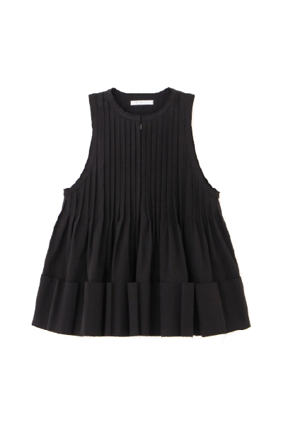 タックフレアペプラムブラウス