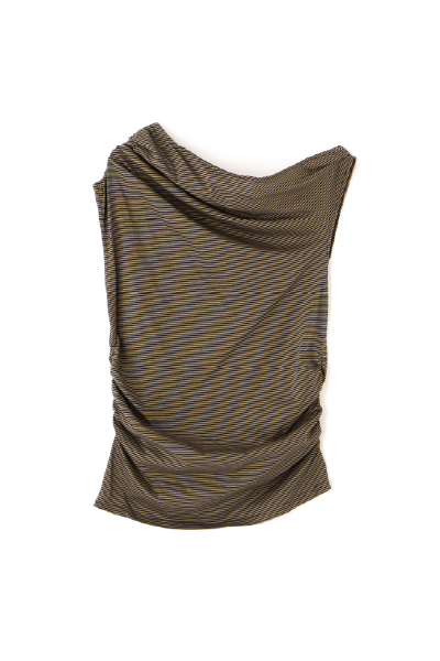 タックギャザーワンショルダーPO