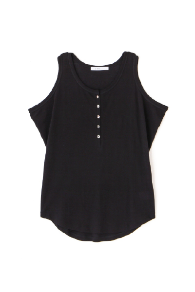 ヘンリーネックエアリータンクトップ