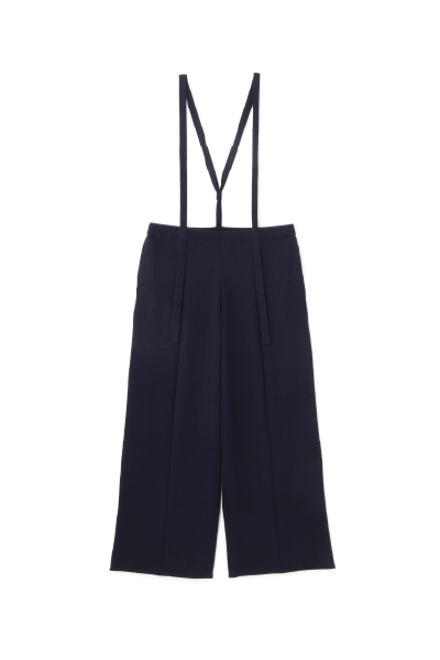 コットンリネンニットサスパンツ