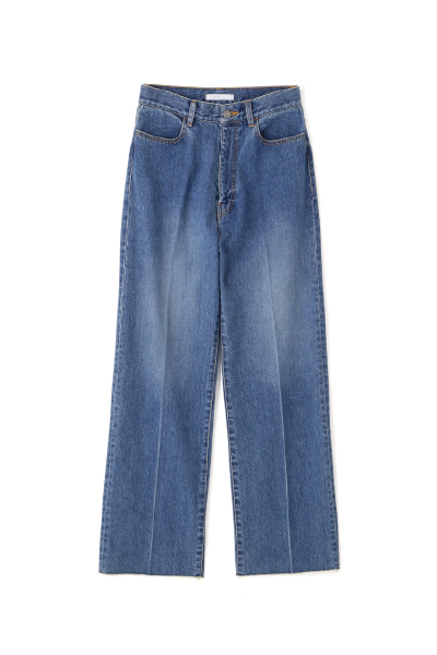 ウエストコードセンタークリースデニム