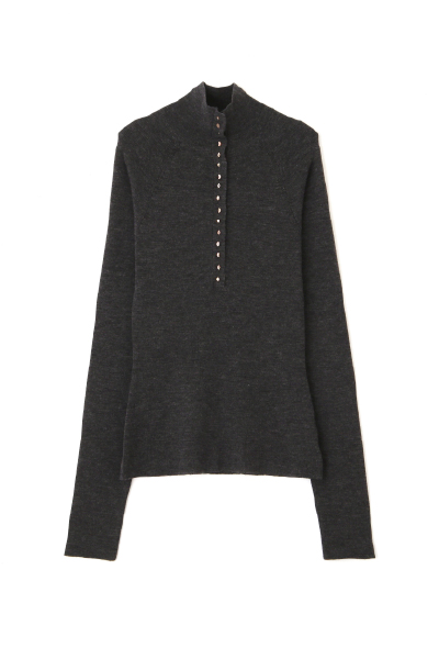 2wayコンフィーハイネックニットPO