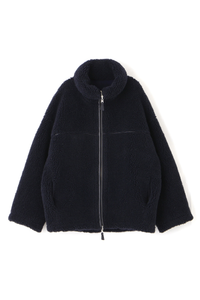 リバーシブルボアブルゾン