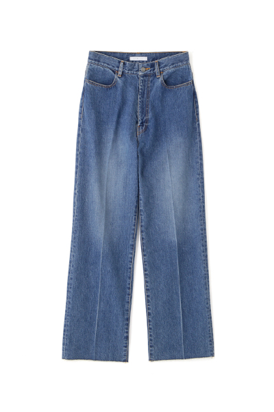 ウエストコードセンタークリースデニム