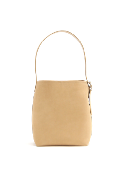 ブラスリングバックルレザーバッグ