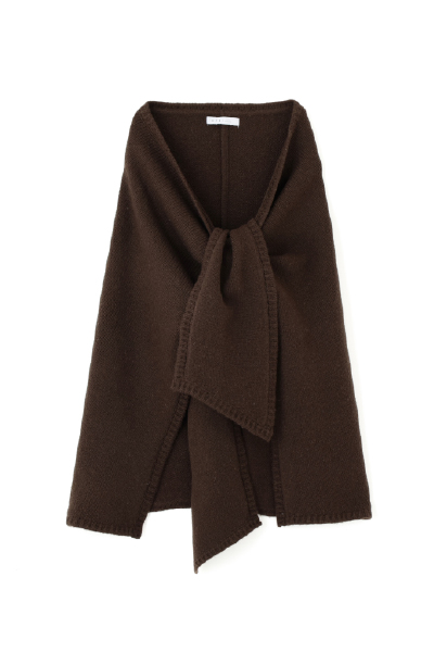 レイヤードニットラップスカート