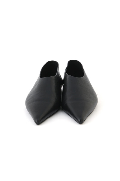 ポインテッドレザースリッポン