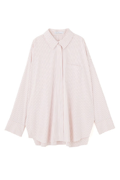 サイドスリットストライプシャツ