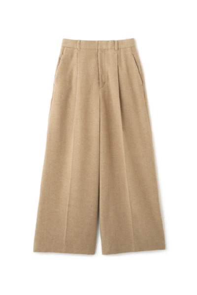 ウールツイルセミワイドパンツ