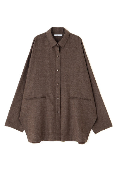 ハイカウントフラノオーバーサイズシャツ