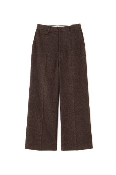 チェックツィードセンタークリースパンツ