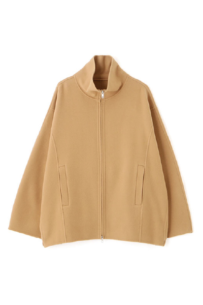 メルトンスタンドネックリバーブルゾン