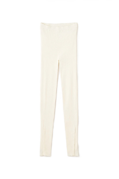 ヘムボタンニットレギンス