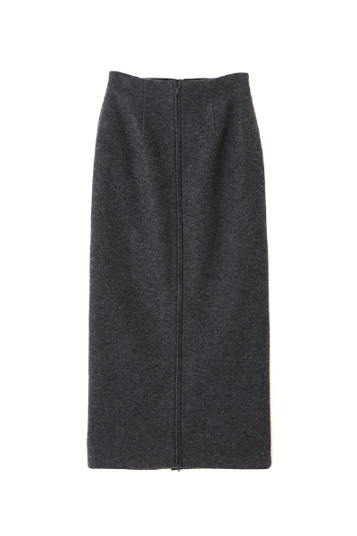 ダブルジップIラインロングスカート