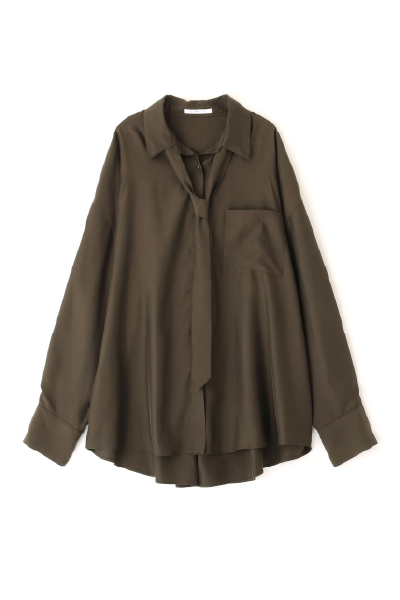 キュプラネクタイオーバーサイズシャツ