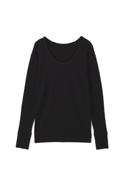 オーガニックコットンUネックロンTee