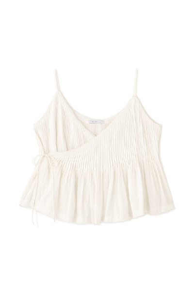 コットンドビーカシュクールキャミソール